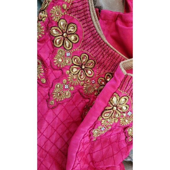 Ashwini Neck Embroidery Work Indian Ethnic Salwar Suit - Sz 32/L - Picture 8 of 10